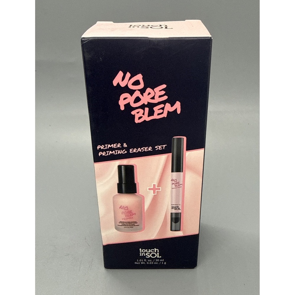Touch In Sol No Pore Blem Makeup Primer & Primer Eraser 2 Pc Set Pore Minimizer